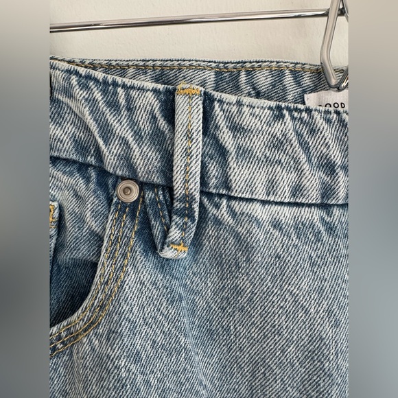 Good American 90s duster light wash high rise denim jeans women’s size 14 - Picture 6 of 11